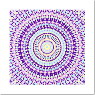 Colorful Funky Mandala Posters and Art